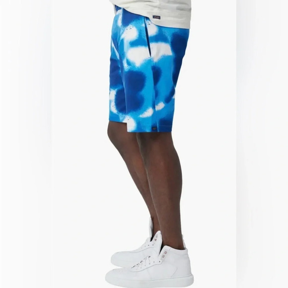 Good Man Brand Flex Pro Jersey Shorts in Sky Spray Paint - Picture 3 of 7